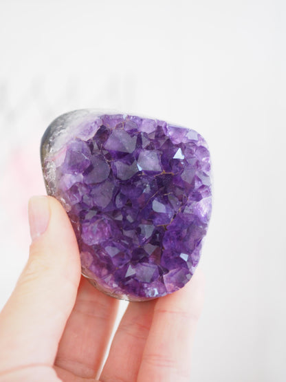 Tief violettes Amethyst Cluster ca. 6 cm - Uruguay HIGH QUALITY