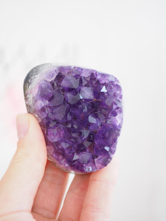 Tief violettes Amethyst Cluster ca. 6 cm - Uruguay HIGH QUALITY