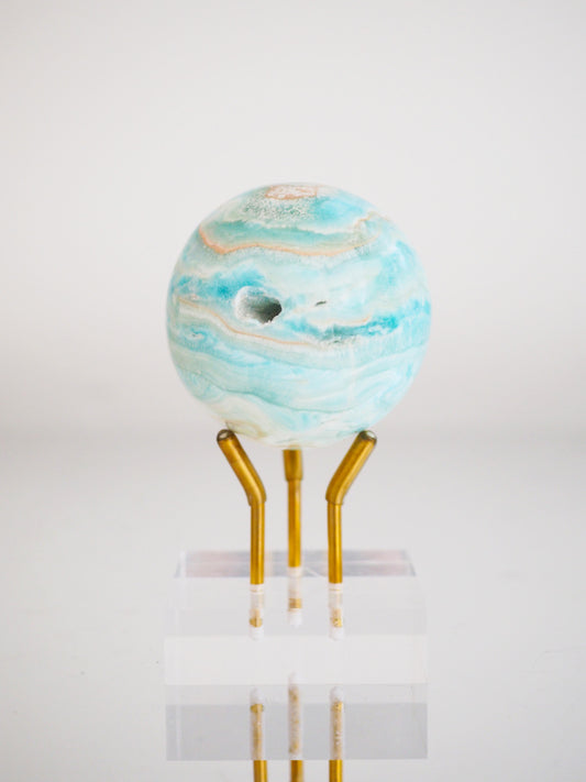 Karibischer Calcit X Aragonit Kugel ca. 5 cm - Pakistan HIGH QUALITY