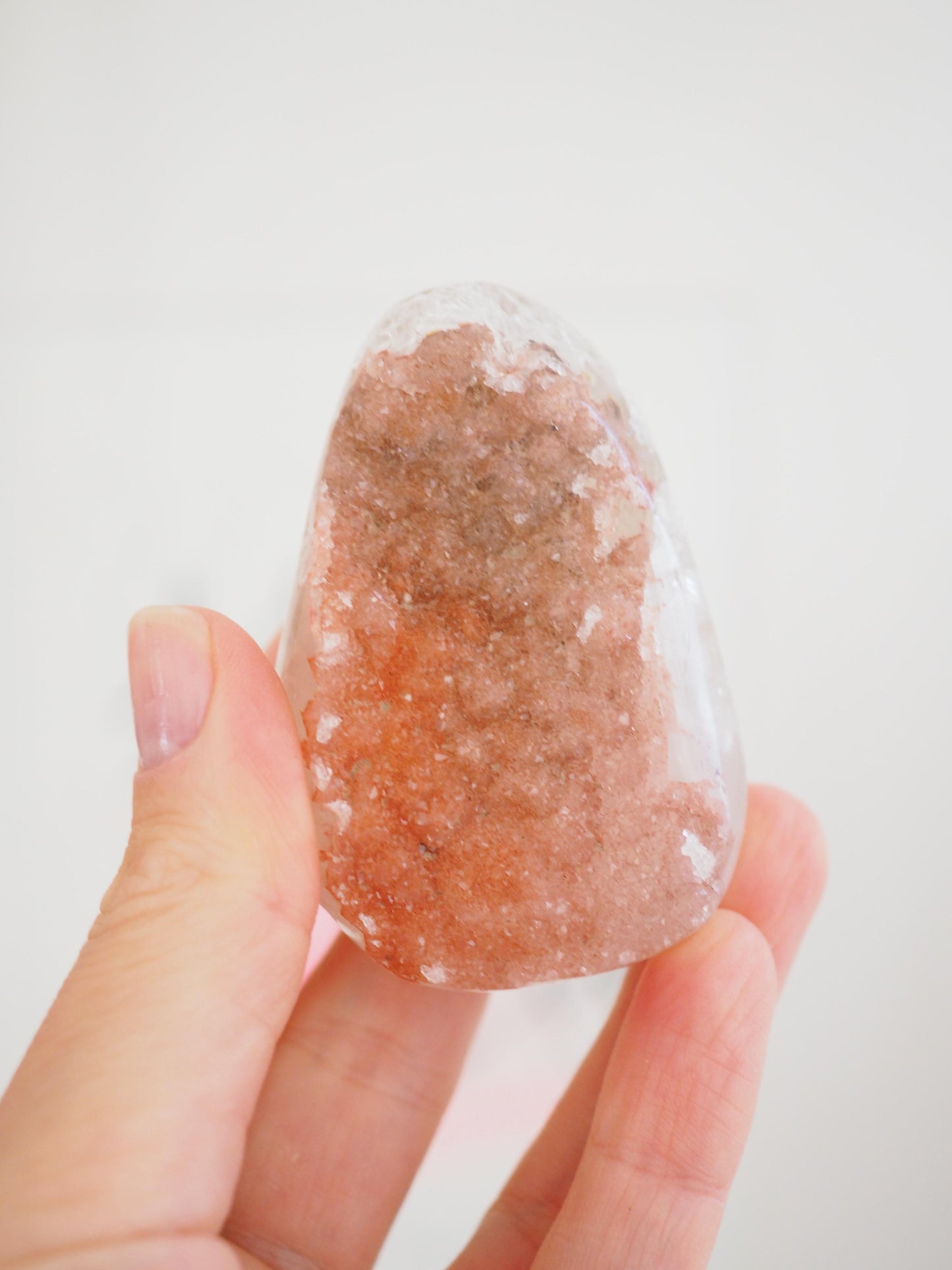 Peach Sugar Amethyst Cluster ca. 6.5 cm - Uruguay HIGH QUALITY
