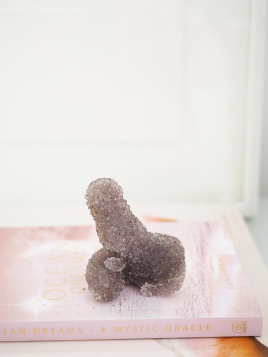 Spicy Taupe Amethyst Stalagmit Cluster ca. 6 cm - Uruguay HIGH QUALITY