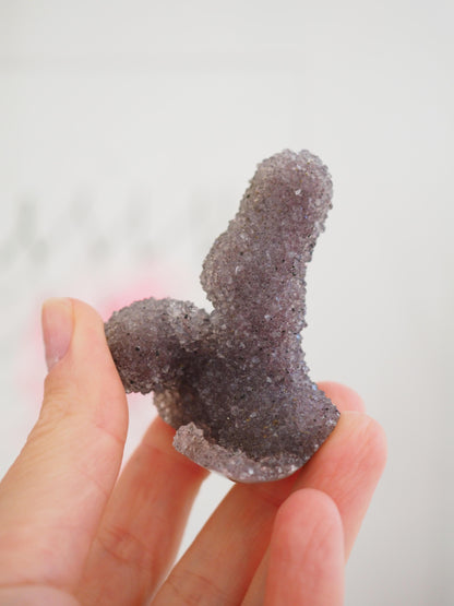 Spicy Taupe Amethyst Stalagmit Cluster ca. 6 cm - Uruguay HIGH QUALITY