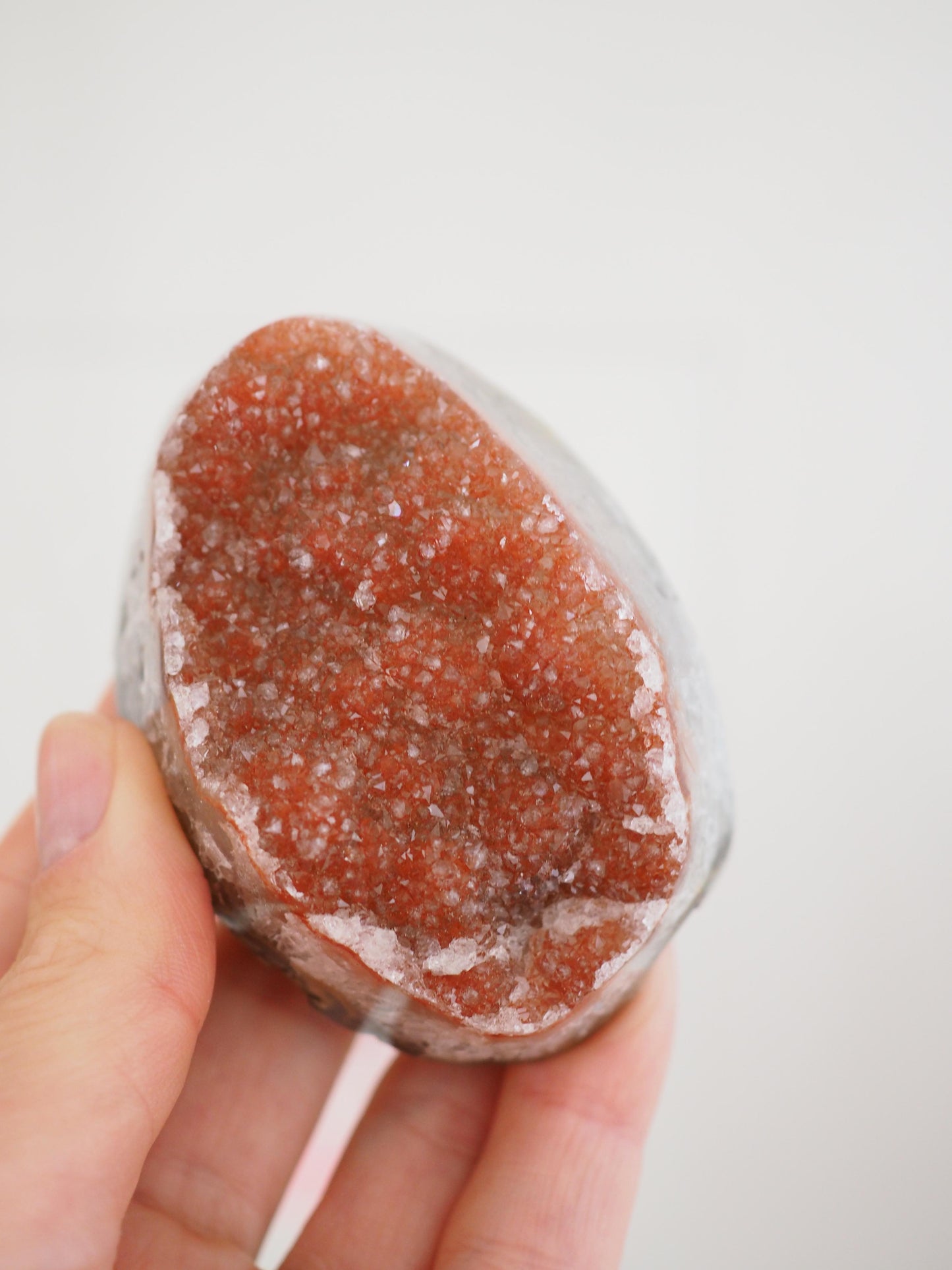 Rotes Sugar Rainbow Amethyst Cluster ca. 7 cm - Uruguay HIGH QUALITY