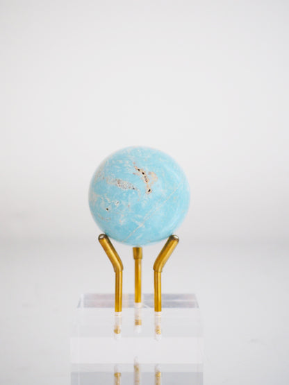 Dickite . Madagassischer Türkis Kugel ca. 4 cm - Madagascar