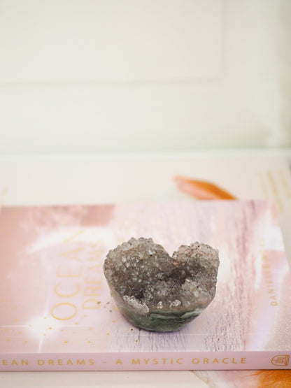 Taupe Rainbow Amethyst Cluster X Achat  ca. 4 cm - Uruguay HIGH QUALITY