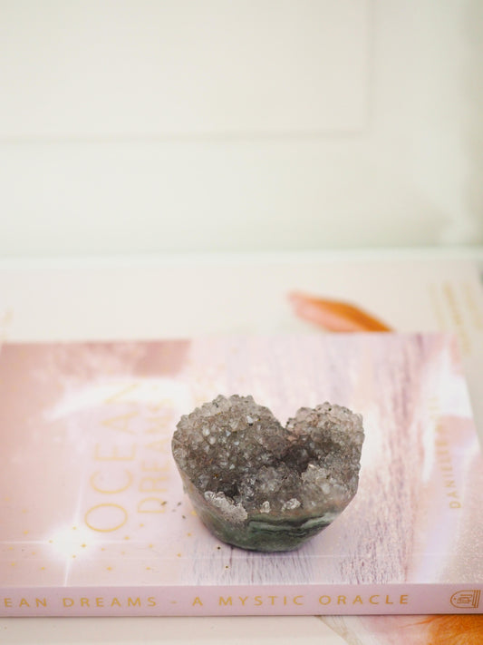 Taupe Rainbow Amethyst Cluster X Achat  ca. 4 cm - Uruguay HIGH QUALITY