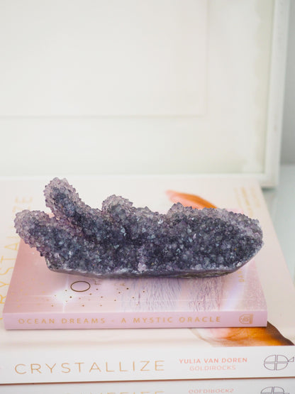 Schnecken förmiges Rainbow Amethyst Cluster X Achat  ca. 12 cm - Uruguay HIGH QUALITY