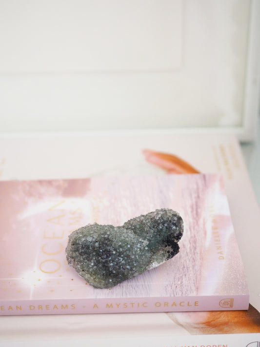 Grünes Rainbow Amethyst Cluster ca. 5 cm - Uruguay HIGH QUALITY