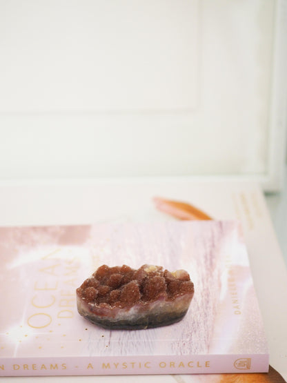 Dunkel Rotes Rainbow Amethyst Cluster ca. 4.5 cm - Uruguay HIGH QUALITY