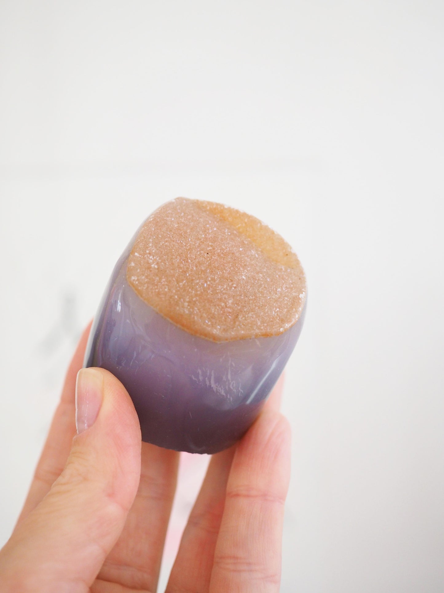 Peach Druzy Achat ca. 4.5 cm - Uruguay HIGH QUALITY