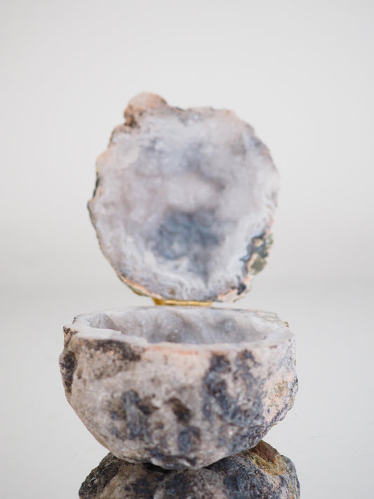 Achat Geode Druse Schatulle Box ca. 8 cm - aus Brasilien