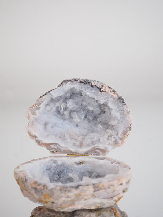 Achat Geode Druse Schatulle Box ca. 9 cm - aus Brasilien