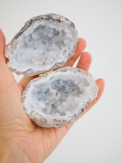 Achat Geode Druse Schatulle Box ca. 9 cm - aus Brasilien