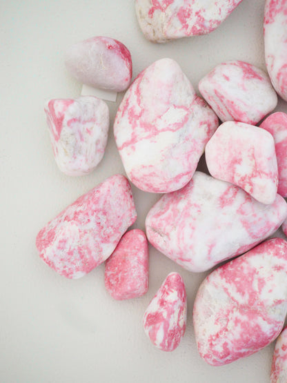 Thulit Trommelstein S M L  ca. 3 - 5 cm - aus Norwegen RARE