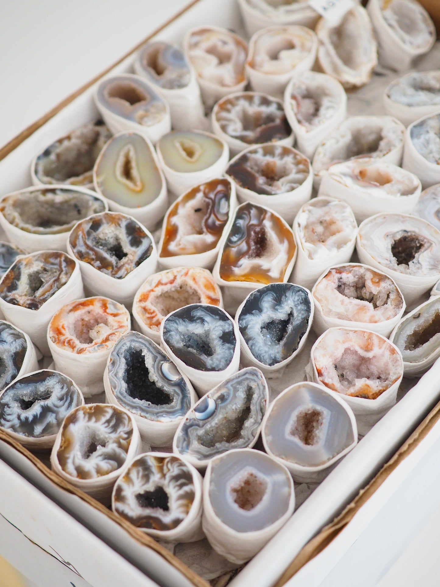 LIEBES Druzy Achat Geoden Paar anpoliert  . LOVE Druzy Agate Geode Pair polished ca. 4 cm - aus Brasilien HIGH QUALITY