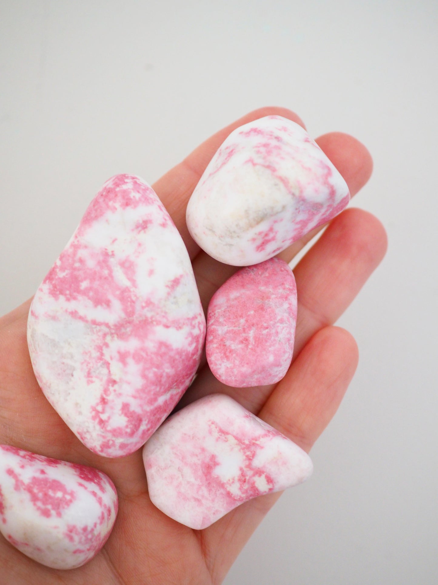 Thulit Trommelstein S M L  ca. 3 - 5 cm - aus Norwegen RARE