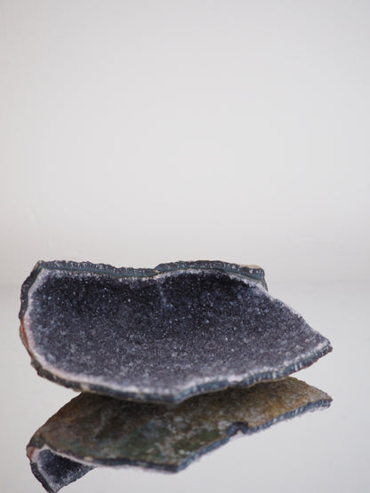 Natürliche Schwarze Amethyst Kristall . Edelstein Schale  ca 18 cm - Uruguay HIGH QUALITY