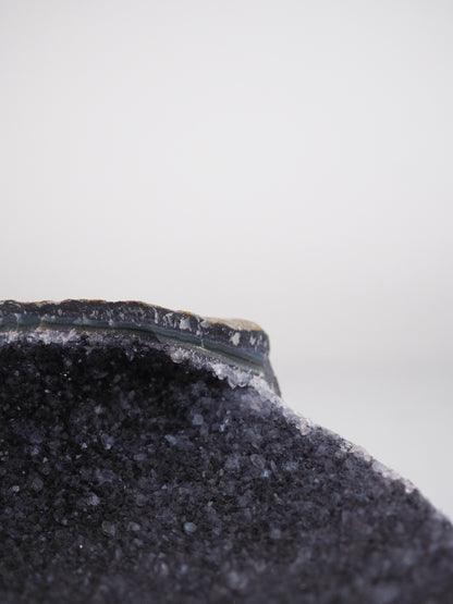 Natürliche Schwarze Amethyst Kristall . Edelstein Schale  ca 18 cm - Uruguay HIGH QUALITY