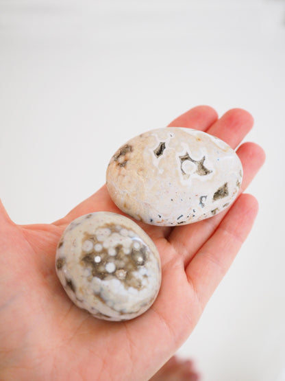 Druzy Ozean Jaspis . Ocean Jasper Palmstone Seifenstein Handstein ca. 5 - 6  cm  - Madagascar