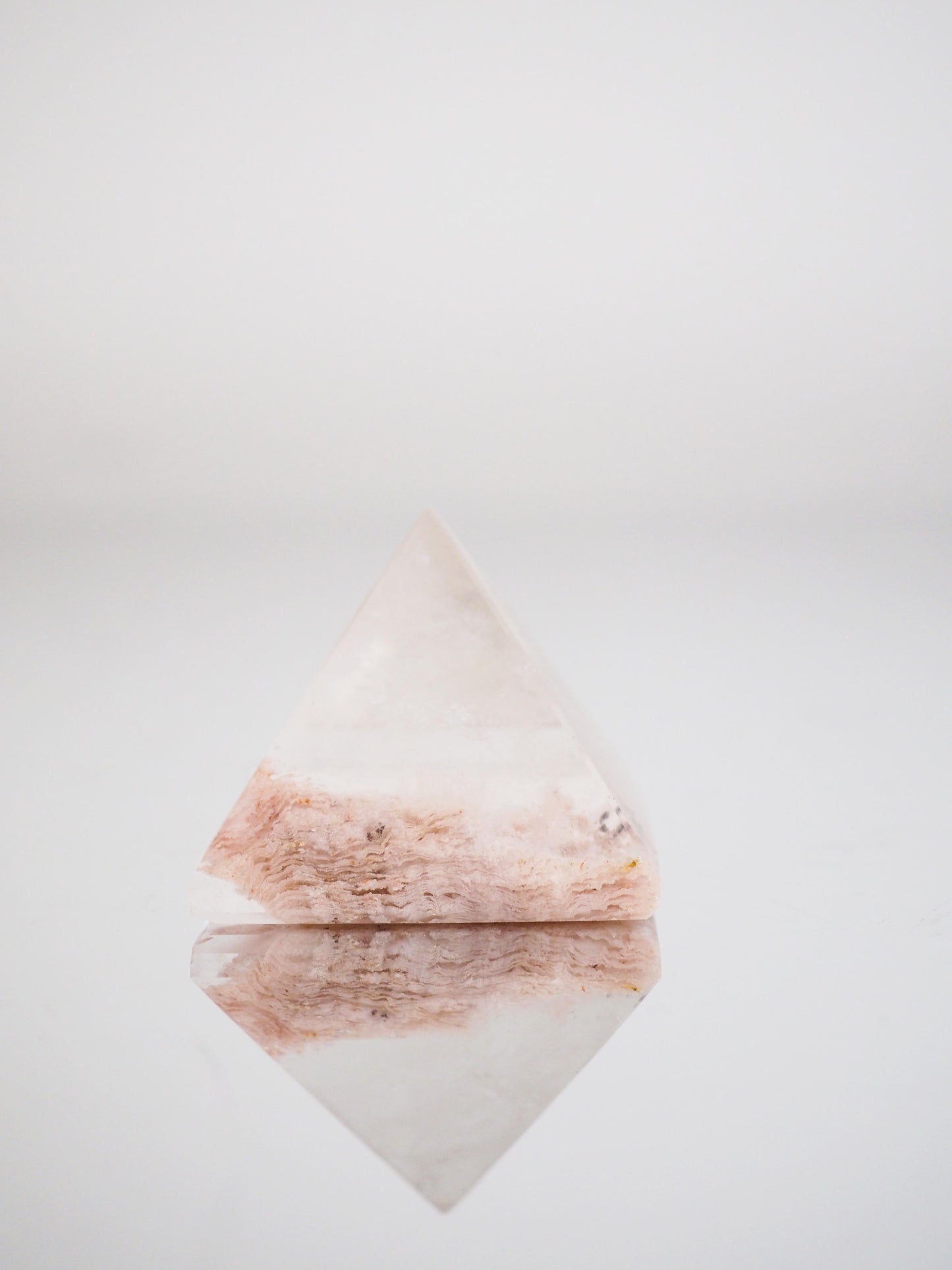 Rosa Fairy Gartenquartz . Pink Lodolite . Berkgristall  Pyramide ca. 4 cm - Brasilien HIGH QUALITY RARE