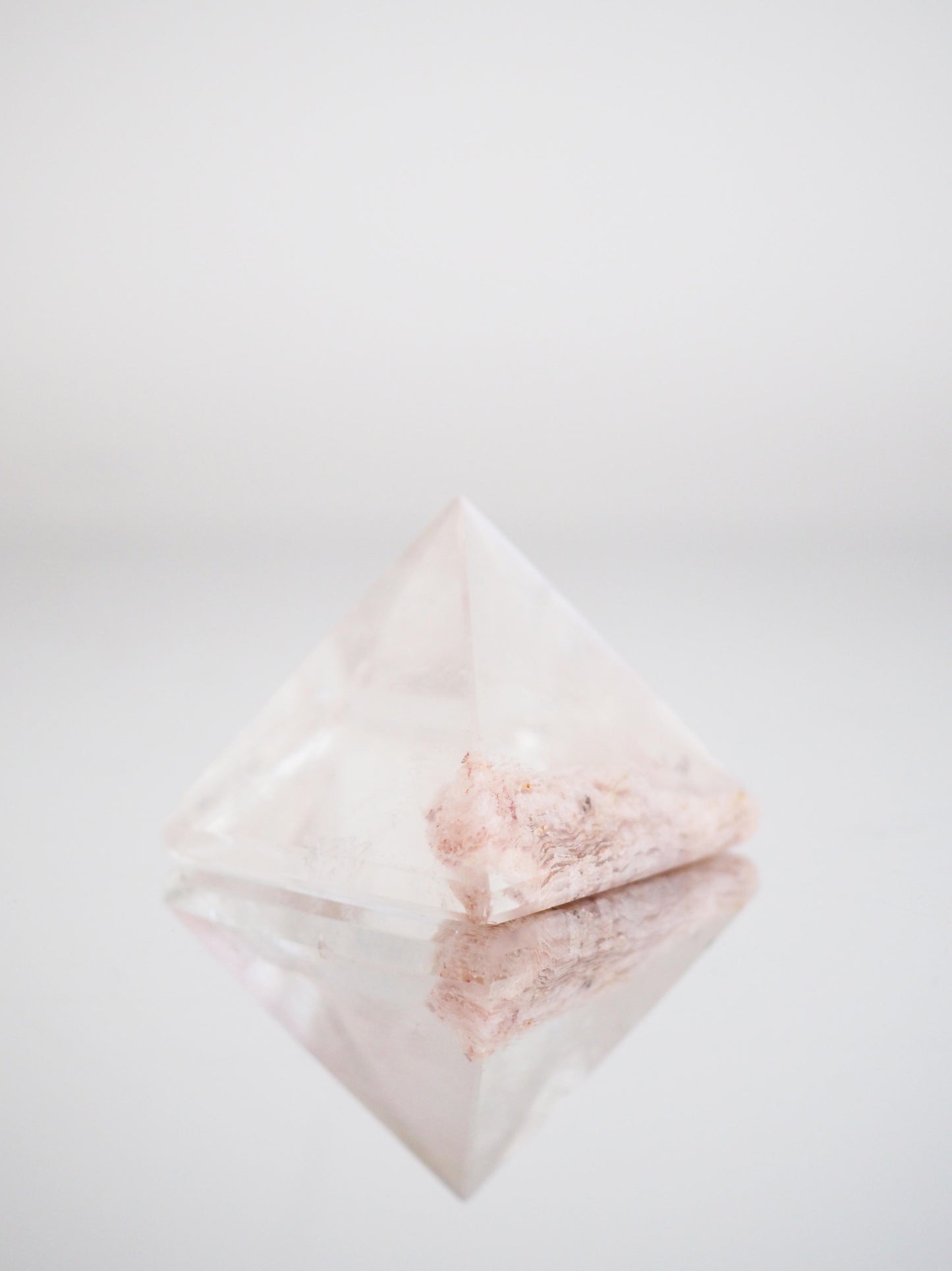 Rosa Fairy Gartenquartz . Pink Lodolite . Berkgristall  Pyramide ca. 4 cm - Brasilien HIGH QUALITY RARE