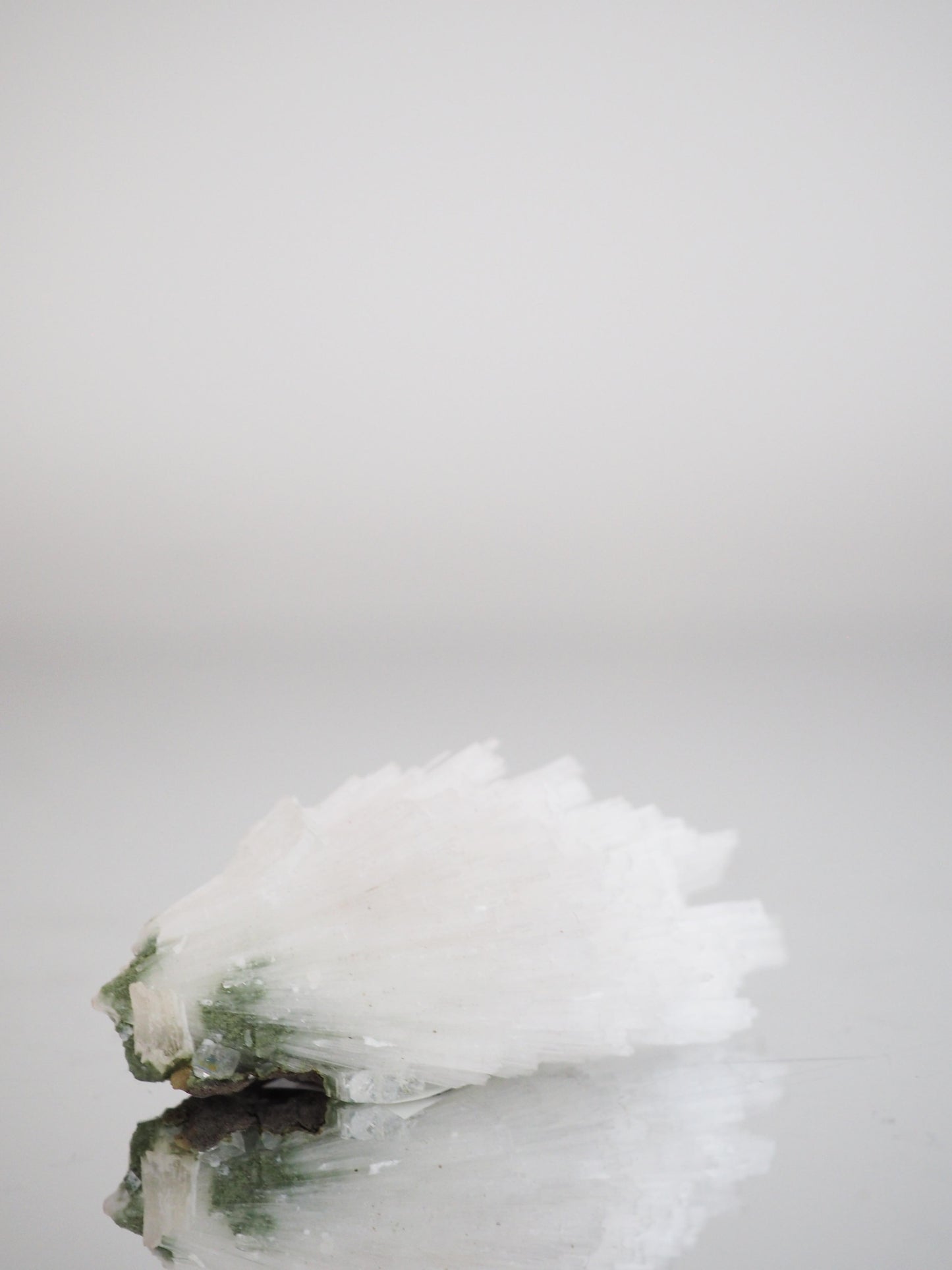 Scolescite Cluster X Grünem Apophylit . Specimen ca. 6.5 cm - Indien HIGH QUALITY