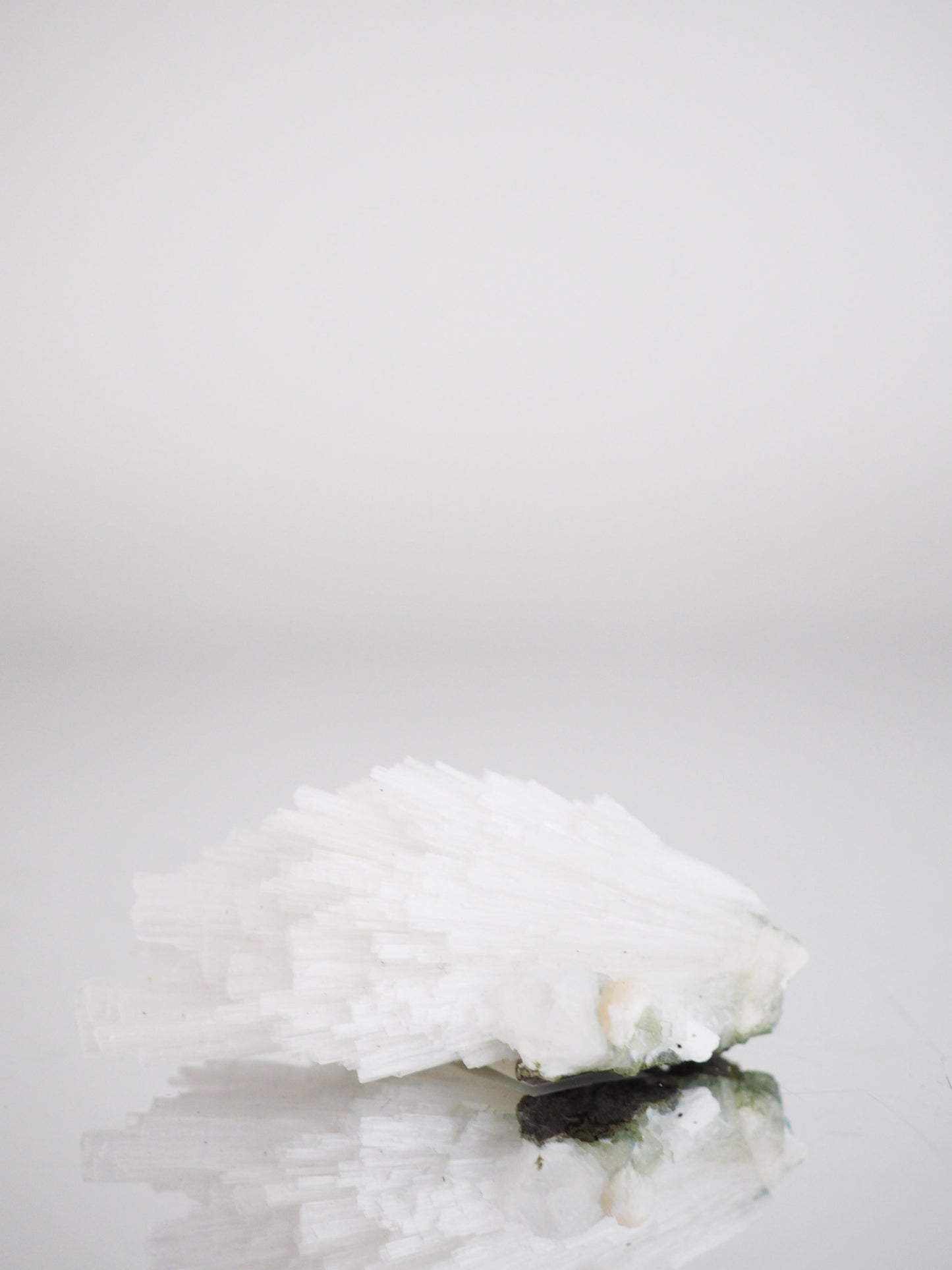 Scolescite Cluster X Grünem Apophylit . Specimen ca. 6.5 cm - Indien HIGH QUALITY