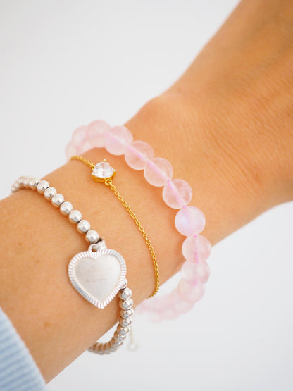 Rosa Mondstein 8mm - Sri Lanka HIGH QUALITY RARE