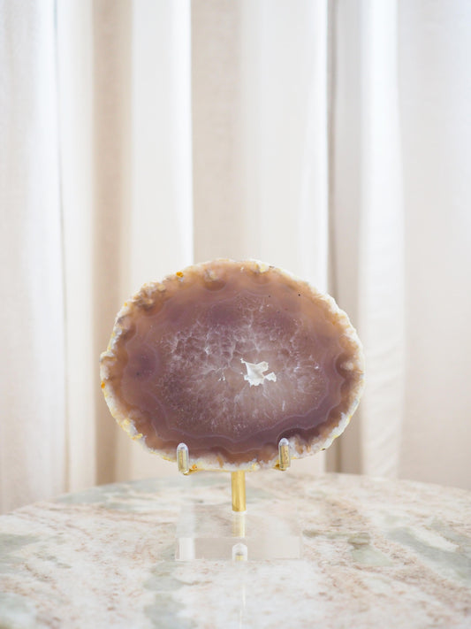 Achat Scheibe Untersetzer ca. 10 cm  - aus Brasilien