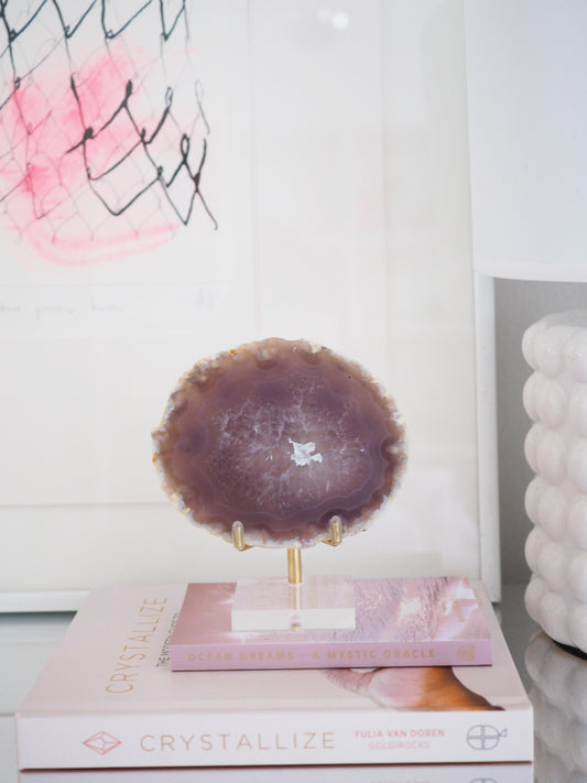 Achat Scheibe Untersetzer ca. 10 cm  - aus Brasilien