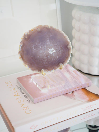 Achat Scheibe Untersetzer ca. 10 cm  - aus Brasilien