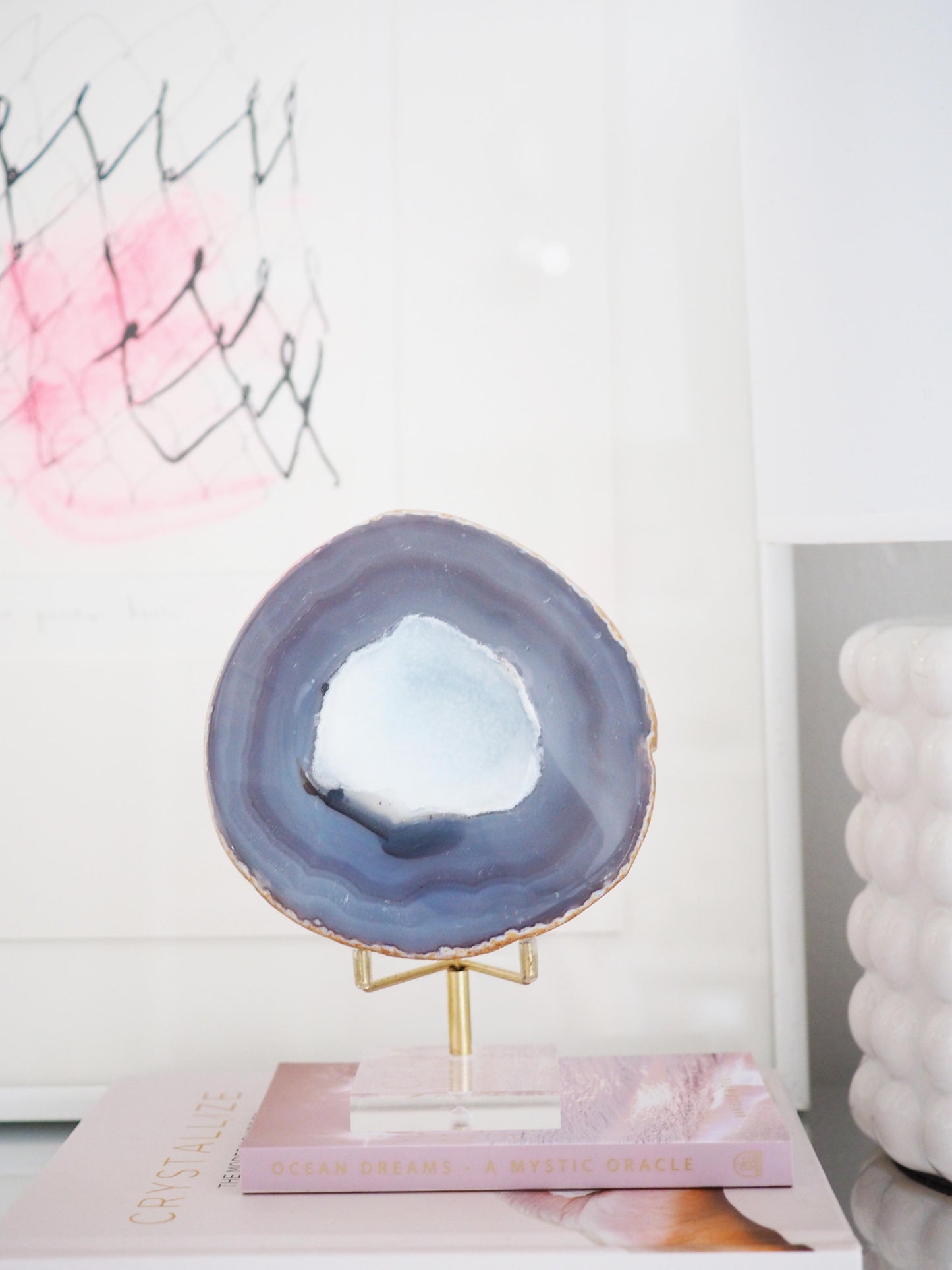 XL Achat Geode . Agate Geode  ca 10.5 cm 750 g [xx] - aus Brasilien High Quality Handpoliert