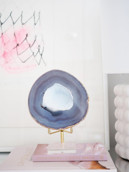 XL Achat Geode . Agate Geode  ca 10.5 cm 750 g [xx] - aus Brasilien High Quality Handpoliert