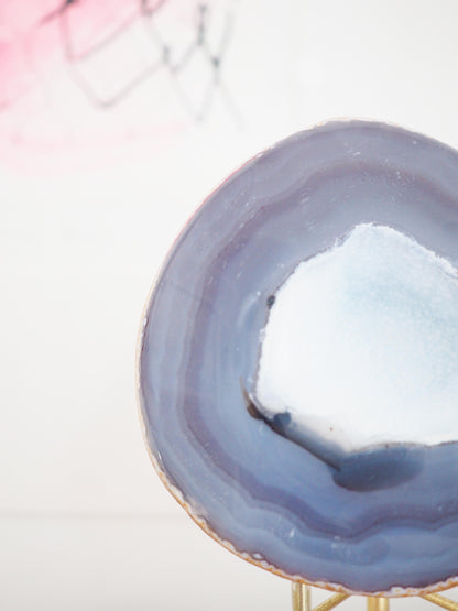 XL Achat Geode . Agate Geode  ca 10.5 cm 750 g [xx] - aus Brasilien High Quality Handpoliert