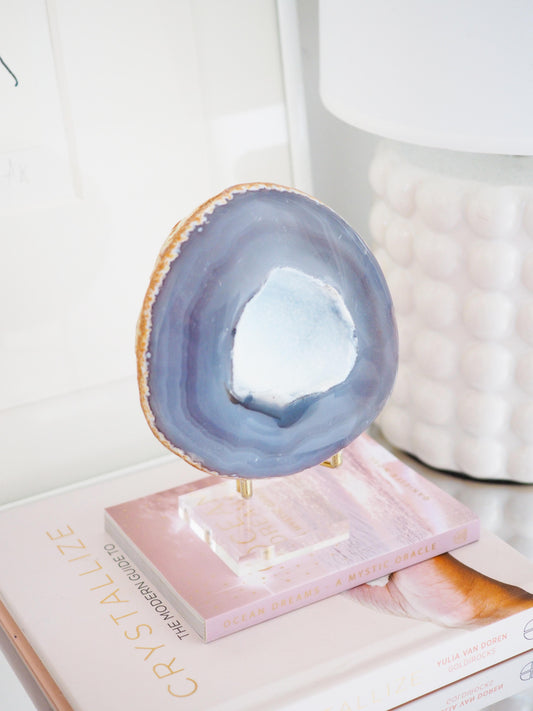 XL Achat Geode . Agate Geode  ca 10.5 cm 750 g [xx] - aus Brasilien High Quality Handpoliert