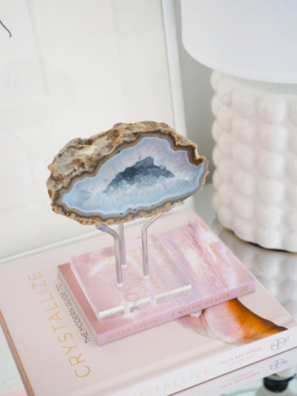 Wolke Achat Geode . ca. 11 cm  - aus Brasilien HIGH QUALITY Handpoliert