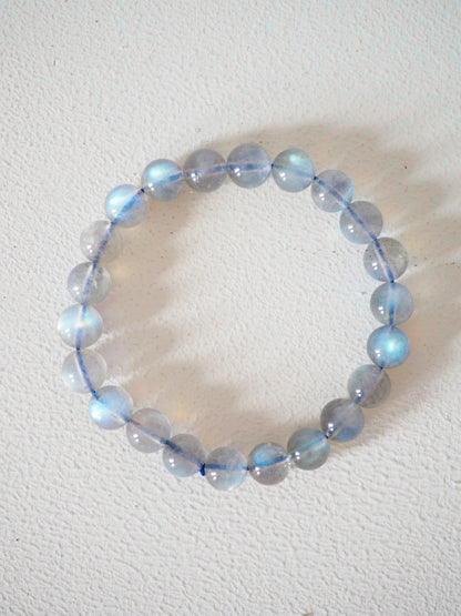 Labradorit Kugel Armband . Labradorite Bracelet ca. 8 mm - aus Madagascar HIGH QUALITY