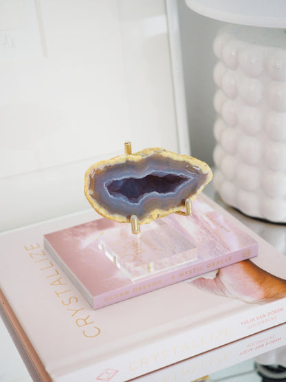 Dunkle Achat Geode ca. 9 cm  - aus Brasilien HIGH QUALITY Handpoliert