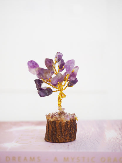 Amethyst MINI Glücksbaum ca. 6 cm - Indien HANDMADE
