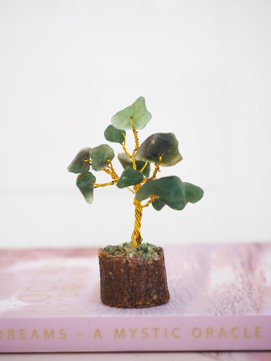 Aventurin MINI Glücksbaum 6cm - Indien HANDMADE