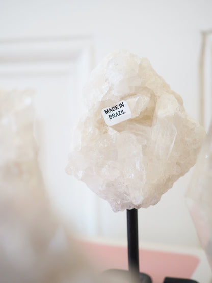 Bergkristall auf Ständer ca 10-14 cm - aus Brasilien
