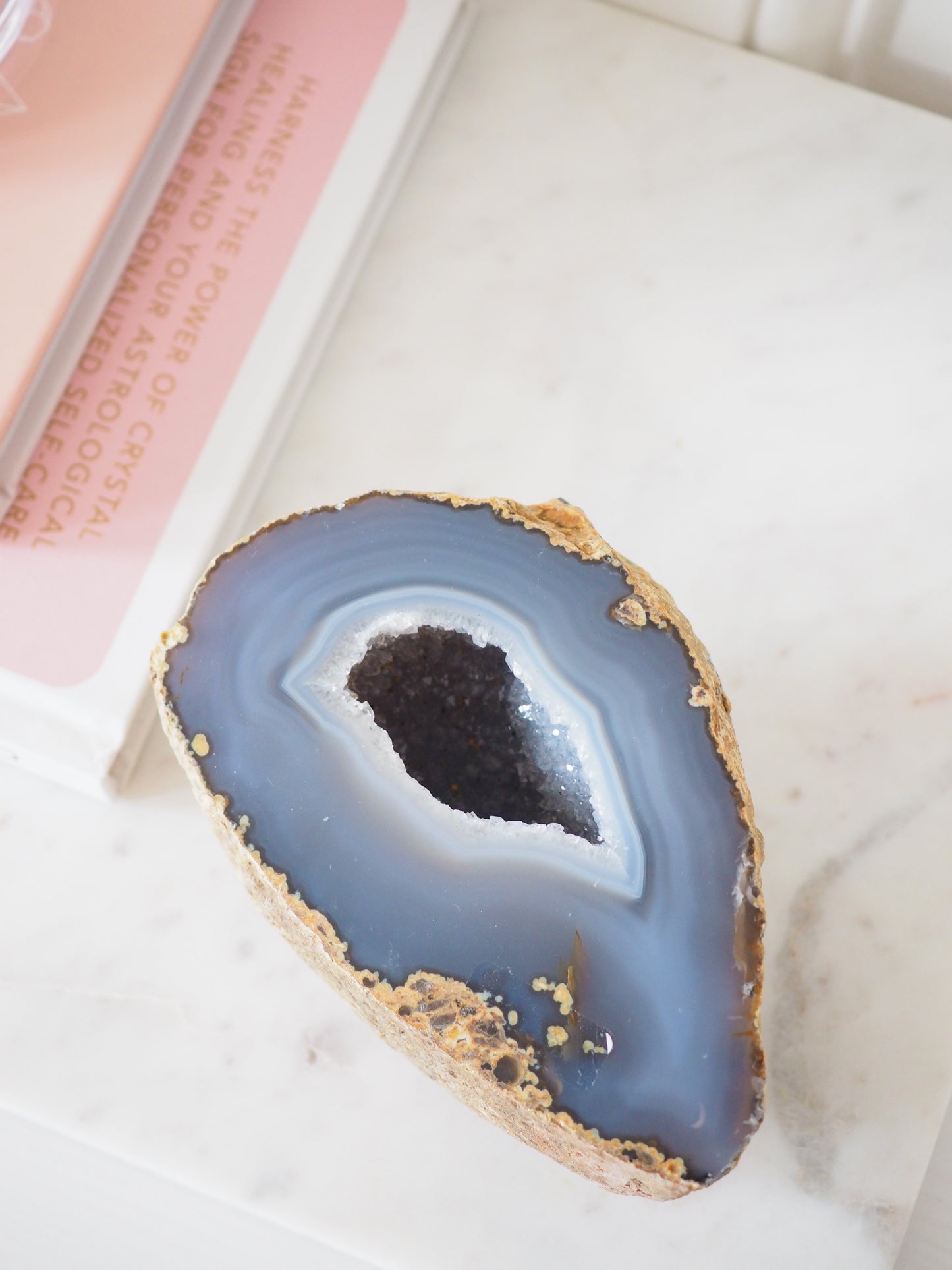 Blau Graue Achat Geode . Agate Geode  ca xx cm  - aus Brasilien HIGH QUALITY Handpoliert