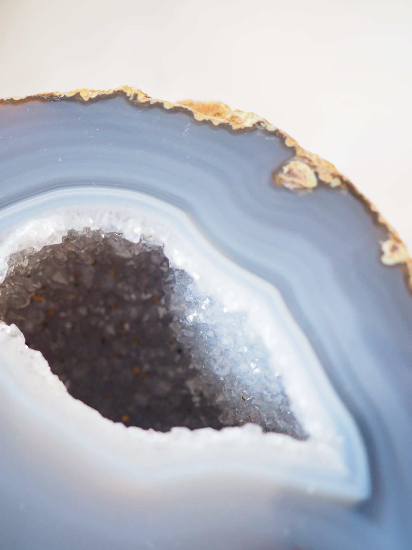 Blau Graue Achat Geode . Agate Geode  ca xx cm  - aus Brasilien HIGH QUALITY Handpoliert
