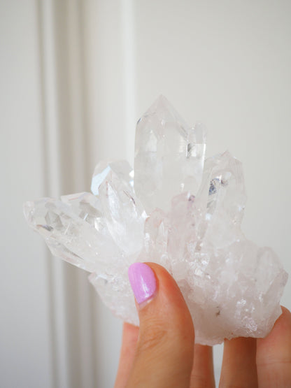 Bergkristall Cluster ca 9cm [6] - aus Minas Gerais Brasilien HIGH QUALITY