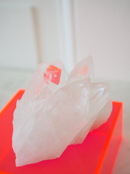 Bergkristall Cluster ca 8cm [8] - aus Minas Gerais Brasilien HIGH QUALITY