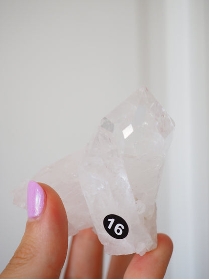 Bergkristall Cluster ca 7cm [16] - aus Minas Gerais Brasilien HIGH QUALITY