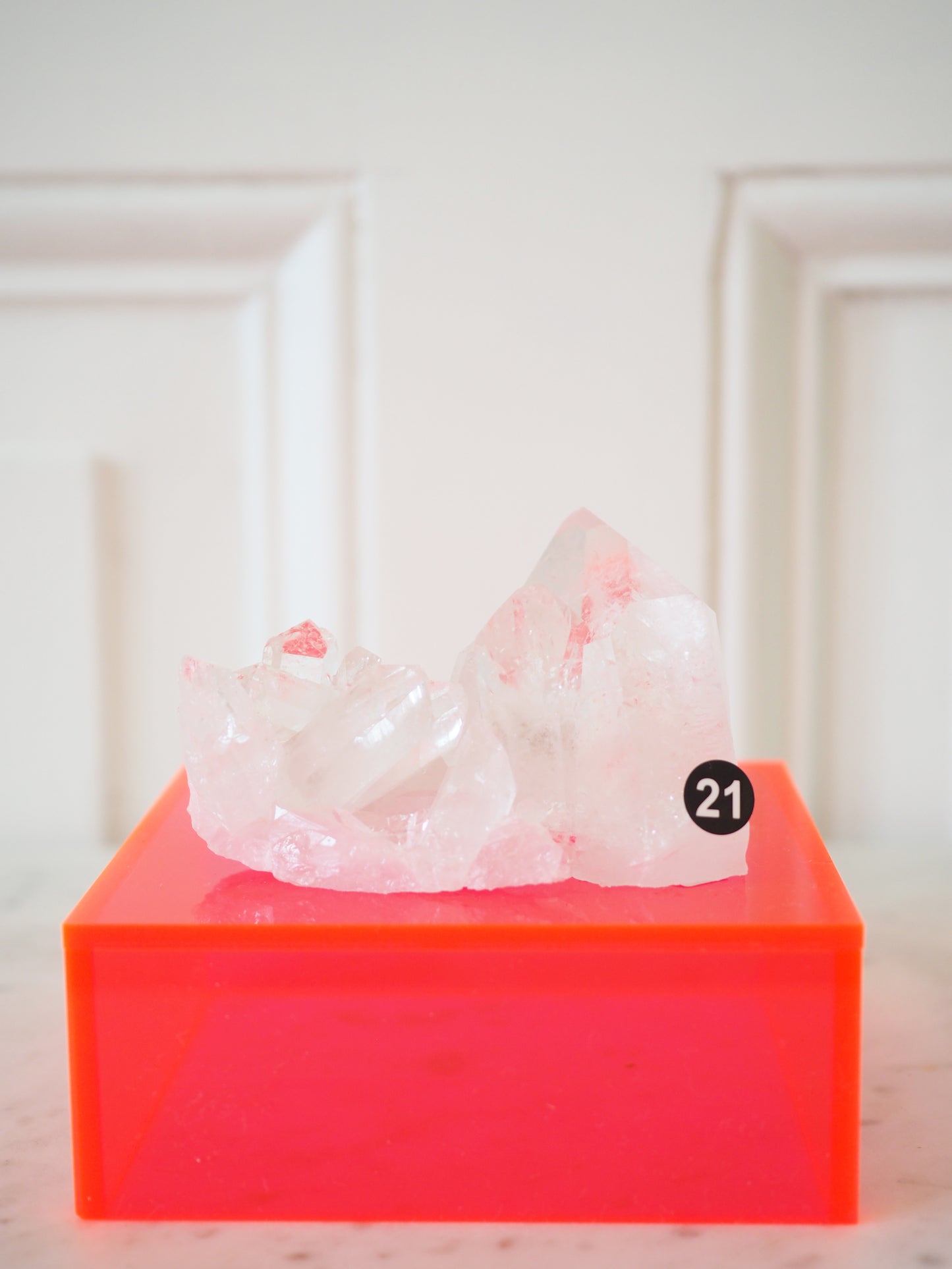 Bergkristall Cluster mit Regenbögen ca 7.5cm [21] - aus Minas Gerais Brasilien HIGH QUALITY