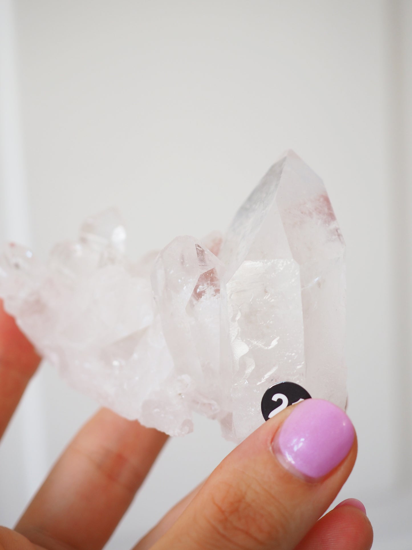 Bergkristall Cluster mit Regenbögen ca 7.5cm [21] - aus Minas Gerais Brasilien HIGH QUALITY