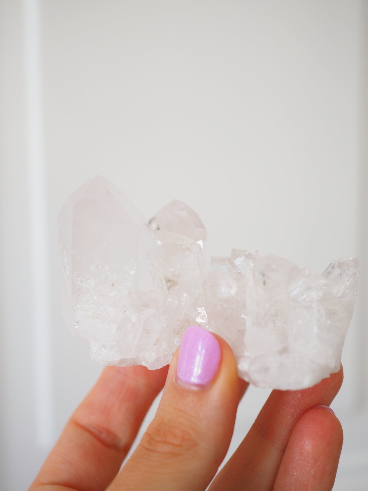 Bergkristall Cluster mit Regenbögen ca 7.5cm [21] - aus Minas Gerais Brasilien HIGH QUALITY