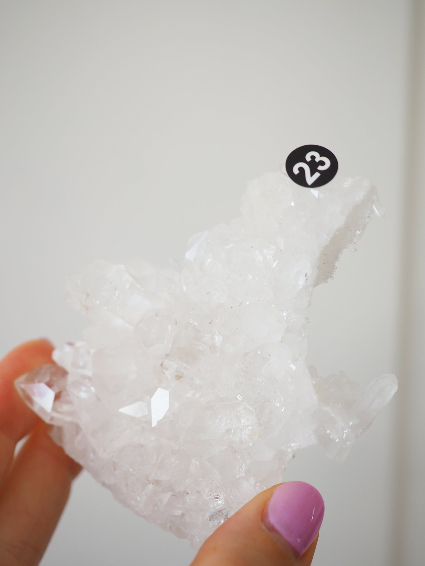 Bergkristall Cluster mit Regenbögen ca 9cm [23] - aus Minas Gerais Brasilien HIGH QUALITY